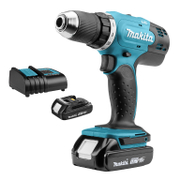 Акумулаторен винтоверт Makita с колекторен двигател  с 2 батерии и зарядно, 18 V, 1.5 Ah, 42 Nm, 1.5-13 мм, DDF453SYX4 - product - 004 MKT 359