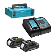 Акумулаторна батерия Makita Li-Ion със зарядно у-во  18 V, 1.5 Ah, 2 бр., 197136-5 - product - 004 MKT 385