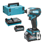 Акумулаторен гайковерт Makita с безчетков двигател  с 2 батерии и зарядно, 40 V, 4 Ah, 220 Nm, шестостен, 1/4, TD001GM201 - product - 004 MKT 381