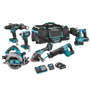 Комплект акумулаторни инструменти Makita  с 2 батерии и зарядно, HP001G, TD001G, HS003G, GA005G, HR001G, JR001G, 40 V, 4 Ah, DK0115G601 - product - 004 MKT 382