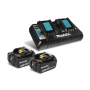 Акумулаторна батерия Makita Li-Ion със зарядно у-во  18 V, 6 Ah, 2 бр., 199484-8 - product - 004 MKT 394