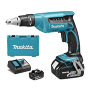 Акумулаторен винтоверт Makita с колекторен двигател за сухо строителство  с 2 батерии и зарядно, 18 V, 3 Ah, 13.7 Nm, 1/4, шестостен, DFS451RFE - product - 004 MKT 411