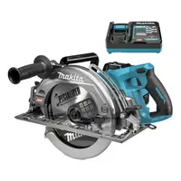 Акумулаторен ръчен циркуляр Makita  с 1 батерия и зарядно, 40 V, 5 Ah, ф 260 мм, 4000 об./мин, RS002GT101