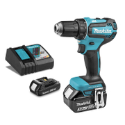 Акумулаторен винтоверт Makita с безчетков двигател  с 2 батерии и зарядно, 18 V, 1.5/3 Ah, 50 Nm, 1.5-13 мм, DDF485FYX3 - product - 004 MKT 474