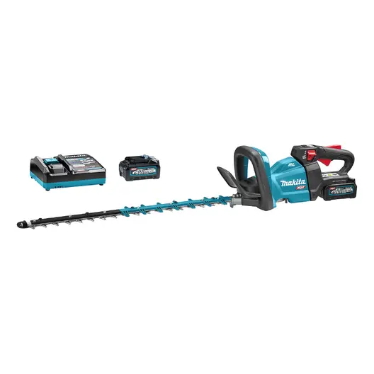 Храсторез Makita акумулаторен  с 2 батерии и зарядно, 40 V, 2.5 Ah, 600 мм, UH004GD201