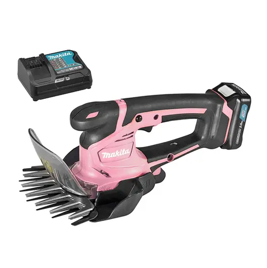Акумулаторна ножица за трева Makita и храсти  с 1 батерия и зарядно, 12 V, 2 Ah, 160 мм, UM600DSAP