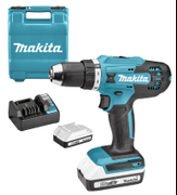 Акумулаторен винтоверт Makita с колекторен двигател  с 2 батерии и зарядно, 18 V, 2 Ah, 42 Nm, 1.5-13 мм, DF488D004 - product - 004 MKT 540