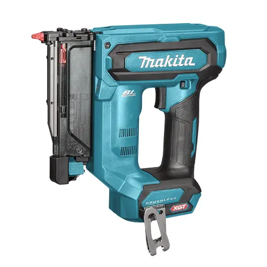 Акумулаторен такер за пирони Makita  без батерия и зарядно, 40 V, тип 23GA, 15-35 мм, PT001GZ