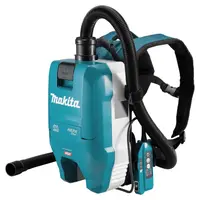 Акумулаторна прахосмукачка Makita гръбна за сухо почистване  без батерия и зарядно, 40 V, 1900 л/мин, 1.5 л, VC009GZ01