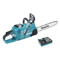 Акумулаторна резачка за дърва Makita  с 1 батерия и зарядно, 40 V, 5 Ah, 40 см, 0.325 ", UC016GT101