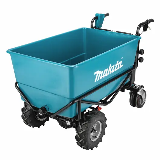 Строителна количка Makita акумулаторна  без батерия и зарядно, 18+18 V, 300 кг, 250 л, DCU605Z