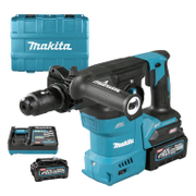 Перфоратор Makita акумулаторен  с 2 батерии и зарядно, SDS-plus, 40 V, 4 Ah, 3.9 J, 0-4500 уд./мин, HR009GM201 - product - 004 MKT 591