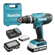 Акумулаторен винтоверт Makita ударен  с 2 батерии и зарядно, 18 V, 1.5 Ah, 42 Nm, 1.5-13 мм, HP488D011 - product - 004 MKT 636