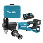 Акумулаторна бормашина Makita ъглова  с 2 батерии и зарядно, 18+18 V, 5 Ah, 136 Nm, 0-350/0-1400 об./мин, 2-13 мм, DDA460PT2 - product - 004 MKT 709
