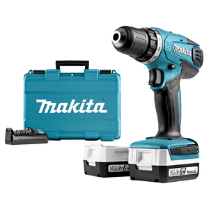 Винтоверт Makita акумулаторен с батерия и зарядно, 14.4 V, 1.5 Ah, 30 Nm, 0.8-10 мм, DF347DWE