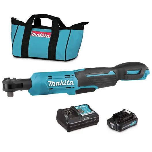 Акумулаторна тресчотка Makita  с 1 батерия и зарядно, 12 V, 47.5 Nm, квадрат, 3/8", WR100DWA