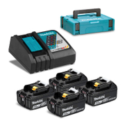 Акумулаторна батерия Makita Li-Ion със зарядно у-во  18 V, 3 Ah, 4 бр., 197954-1 - product - 004 MKT 750