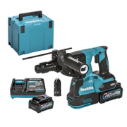 Перфоратор Makita акумулаторен  с 2 батерии и зарядно, SDS-plus, 40 V, 4 Ah, 2.9 J, 0-5000 уд./мин, HR004GM201 - product - 004 MKT 753