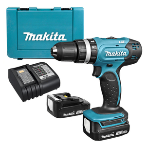 Бормашина винтоверт Makita акумулаторна ударна 14.4 V, 1.5 Ah, 36 Nm, 0.8-10 мм, DHP343SYE