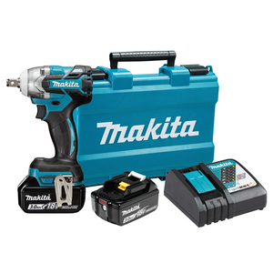 Гайковерт Makita акумулаторен ударен безчетков 18 V, 3 Ah, 280 Nm, 1/2", DTW285RFE