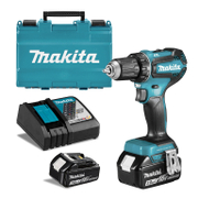 Акумулаторен винтоверт Makita с колекторен двигател  с 2 батерии и зарядно, 18 V, 3 Ah, 62 Nm, 1.5-13 мм, DDF482RFE - product - 004 MKT1486