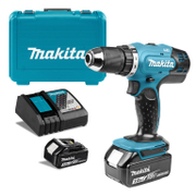 Акумулаторен винтоверт Makita с колекторен двигател  с 2 батерии и зарядно, 18 V, 3 Ah, 42 Nm, 1.5-13 мм, DDF453RFE - product - 004 MKT1551