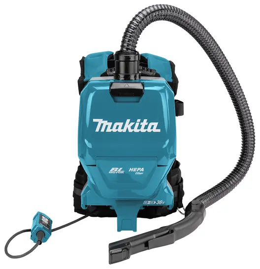 Акумулаторна прахосмукачка Makita за сухо почистване  без батерия и зарядно, 140 W, 36 V, 2000 л/мин, 2 л, DVC261Z