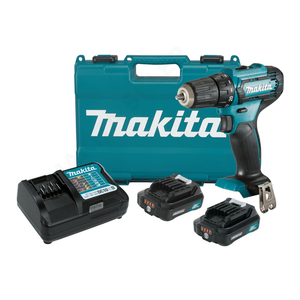 Винтоверт Makita акумулаторен с батерия и зарядно, 12 V, 1.5 Ah, 30 Nm, 0.8-10 мм, DF333DWYE