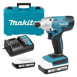 Гайковерт Makita акумулаторен ударен 18 V, 1.5 Ah, 140 Nm, 1/4", TD127DWE