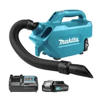 Акумулаторна прахосмукачка Makita за сухо почистване  с 1 батерия и зарядно, 28 W, 12 V, 2 Ah, 1300 л/мин, 0.5/0.33 л, CL121DWA