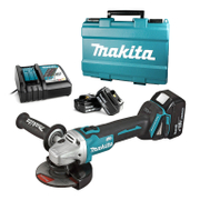 Акумулаторен ъглошлайф Makita  с 3 батерии и зарядно, 18 V, 3 Ah, 125 мм, 8500 об./мин, DGA504RFE3 - product - 004 MKT1699