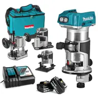 Акумулаторна оберфреза Makita  с 2 батерии и зарядно, 18 V, 3 Ah, 10 000-30 000 об./мин, ф 6-8 мм, DRT50RFEX3