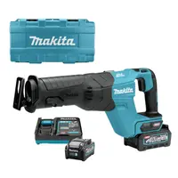 Саблен трион Makita акумулаторен с плавно регулиране  с 2 батерии и зарядно, 40 V, 4 Ah, 0-3000 хода/мин, 32 мм, JR001GM201