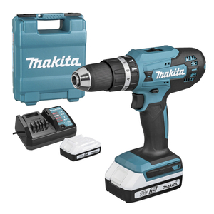 Бормашина винтоверт Makita акумулаторна ударна 18 V, 1.5 Ah, 42 Nm, 1.5-13 мм, HP488DWE