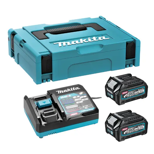 Акумулаторна батерия Makita Li-Ion със зарядно у-во  40 V, 2.5 Ah, 2 бр., 191J81-6
