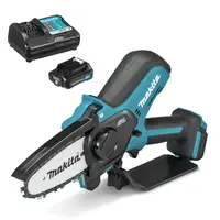 Акумулаторна резачка за дърва Makita  с 1 батерия и зарядно, 12 V, 2 Ah, 10 см, 0.325 ", 1.1 мм, 26 звена, UC100DWA