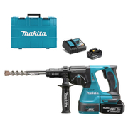 Перфоратор Makita акумулаторен  с 2 батерии и зарядно, SDS-plus, 18 V, 3 Ah, 2 J, 0-4700 уд./мин, DHR243RFE - product - 004 MKT2393