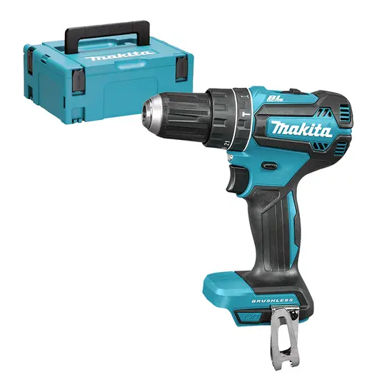 Акумулаторен винтоверт Makita ударен  без батерия и зарядно, 18 V, 50 Nm, 1.5-13 мм, DHP485ZJ