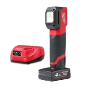 LED фенер Milwaukee акумулаторен ръчен  с 1 батерия и зарядно, 12 V, 4 Ah, Li-Ion, 1000 lm, 54 IP, M12 CML-401 - product - 004 MLK 112