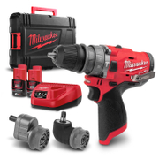 Акумулаторен винтоверт Milwaukee ударен  с 2 батерии и зарядно, 12 V, 2 Ah, 37 Nm, 1.5-13 мм, M12 FPDXKIT-202X - product - 004 MLK1817