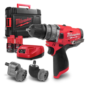 Бормашина винтоверт Milwaukee акумулаторна ударна 12 V, 2 Ah, 37 Nm, 1.5-13 мм, M12 FPDXKIT-202X