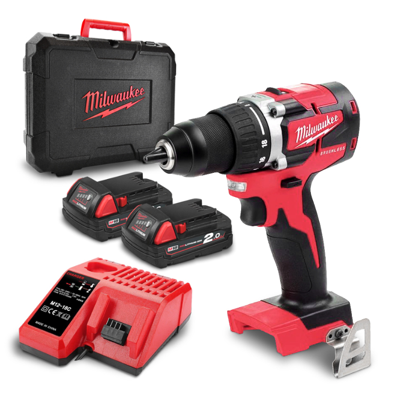 Milwaukee m18 cbldd 202c. Milwaukee m18 BPD-202c. Винтоверт.