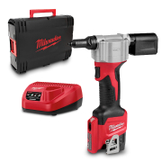 Акумулаторна нитачка за поп-нитове Milwaukee  с 1 батерия и зарядно, 12 V, 2 Ah, 9 kN, 2.4-4.8 мм, M12 BPRT-201X - product - 004 MLK1903