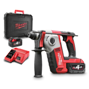 Перфоратор Milwaukee акумулаторен  с 2 батерии и зарядно, SDS-plus, 18 V, 4 Ah, 1.2 J, 0-7000 уд./мин, M18 BH-402C - product - 004 MLK2028