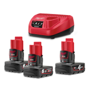 Акумулаторна батерия Milwaukee Li-Ion със зарядно у-во  12 V, 6/4 Ah, 3 бр., M12 NRG01-643 - product - 004 MLK2290