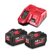 Акумулаторна батерия Milwaukee Li-Ion със зарядно у-во  18 V, 12 Ah, 2 бр., M18 HNRGO3-122 - product - 004 MLK2291