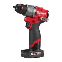 Акумулаторен винтоверт Milwaukee с безчетков двигател  с 2 батерии и зарядно, 12 V, 6 Ah, 45 Nm, 13 мм, M12 FPD2-602X