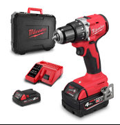 Акумулаторен винтоверт Milwaukee ударен  с 2 батерии и зарядно, 18 V, 2/4 Ah, 60.5 Nm, 13 мм, M18 BLPDRC-422C - product - 004 MLK2857