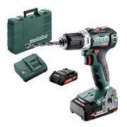 Акумулаторен винтоверт Metabo с безчетков двигател  с 2 батерии и зарядно, 18 V, 2 Ah, 60 Nm, 1.5-13 мм, BS 18 L BL - product - 004 MTB 102