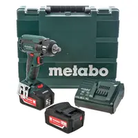 Акумулаторен гайковерт Metabo с безчетков двигател  с 2 батерии и зарядно, 18 V, 5.2 Ah, 400 Nm, квадрат, 1/2", SSW 18 LTX 400 BL